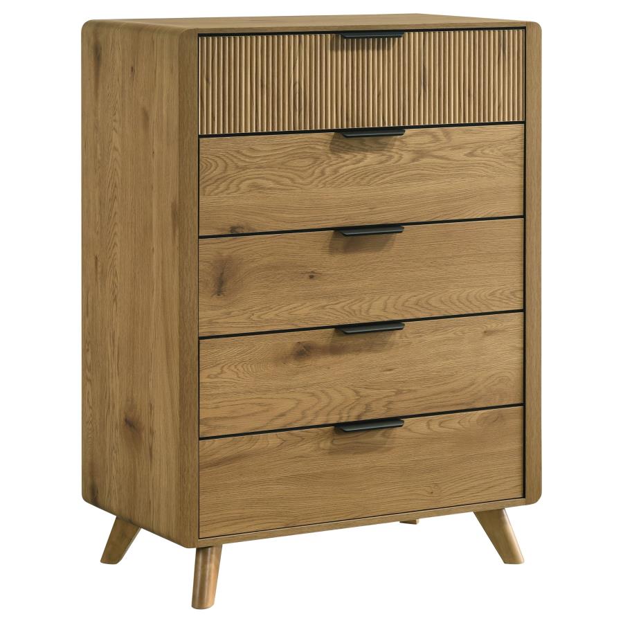 Bennett 5-piece California King Bedroom Set Light Oak - 222901KW-S5