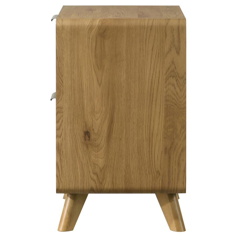 Bennett 2-drawer Bedroom Nightstand Bedside Table Light Oak - 222902