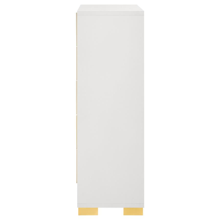 Marceline 5-drawer Bedroom Chest White - 222935
