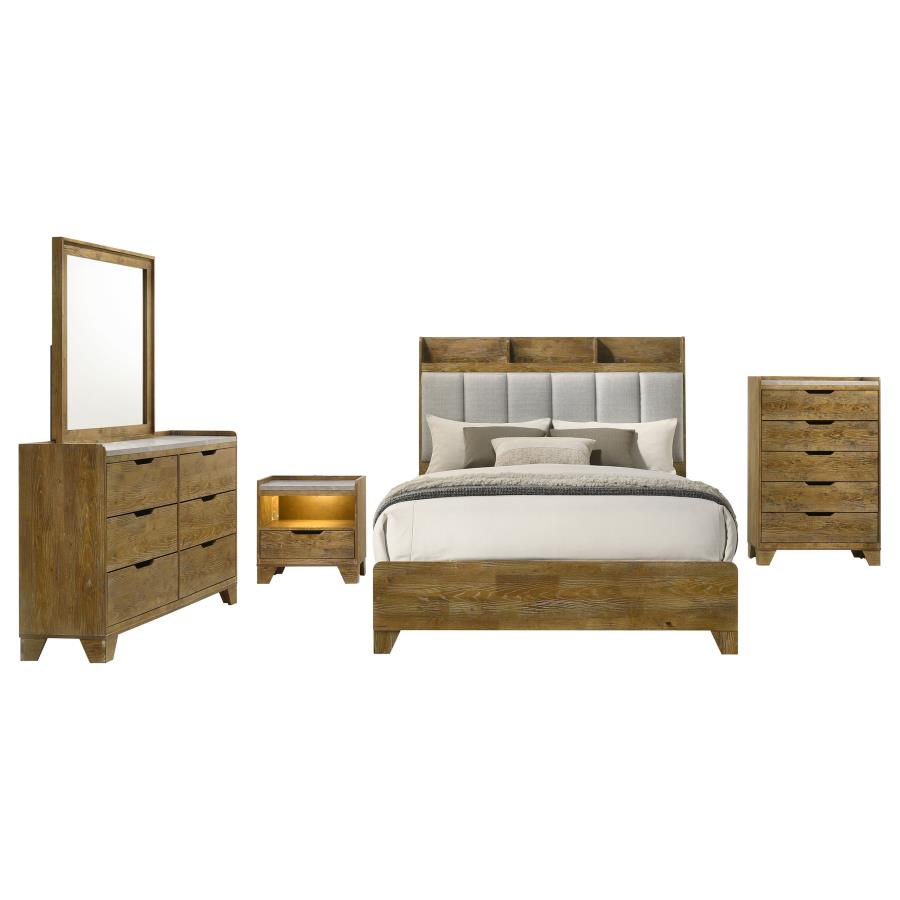 Henderson 5-piece Queen Bedroom Set Medium Oak - 222971Q-S5