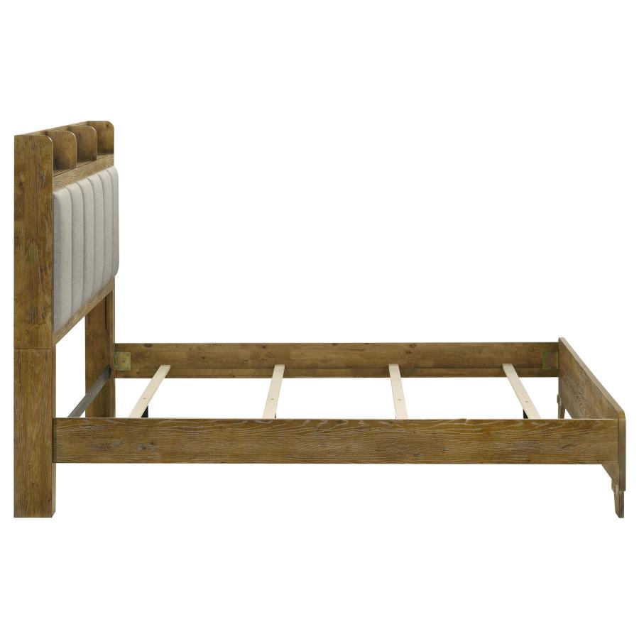 Henderson 57-inch Queen Bookcase Panel Bed Medium Oak - 222971Q