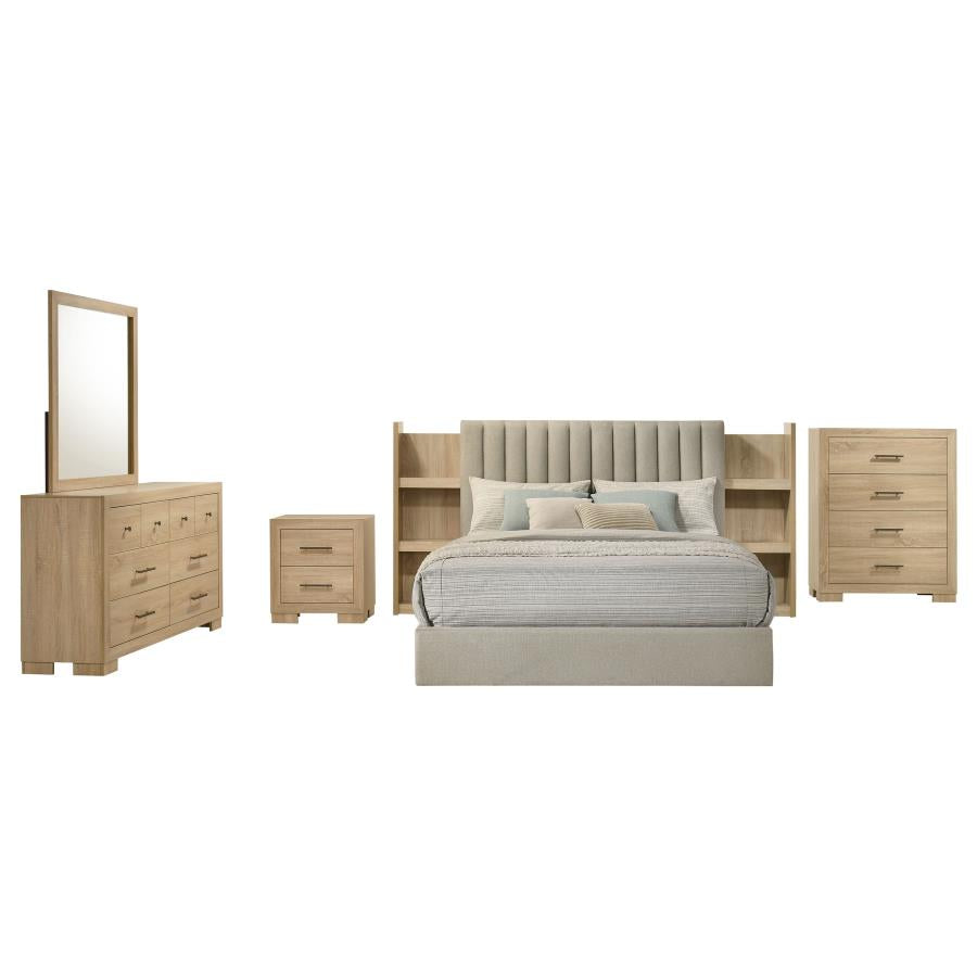 Arielle 5-piece Queen Bedroom Set Light Oak - 223111Q-S5