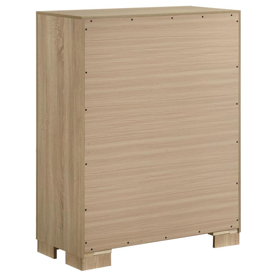 Arielle 5-piece Queen Bedroom Set Light Oak - 223111Q-S5