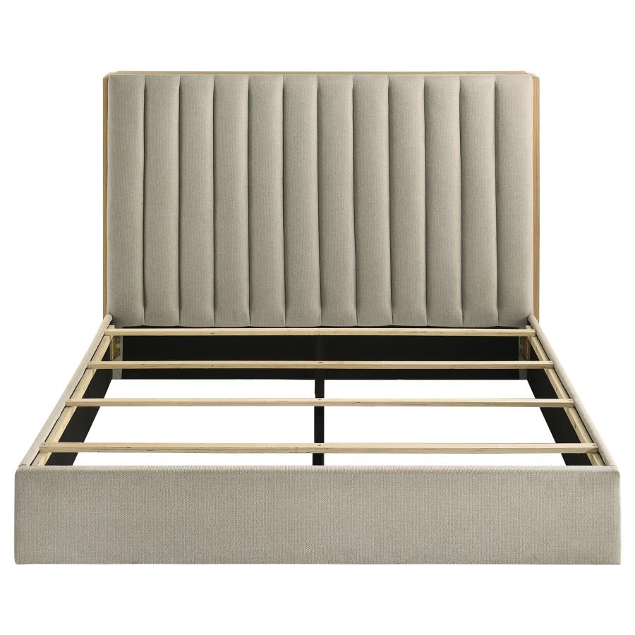 Arielle Queen Bookcase Panel Storage Bed Light Oak - 223111Q