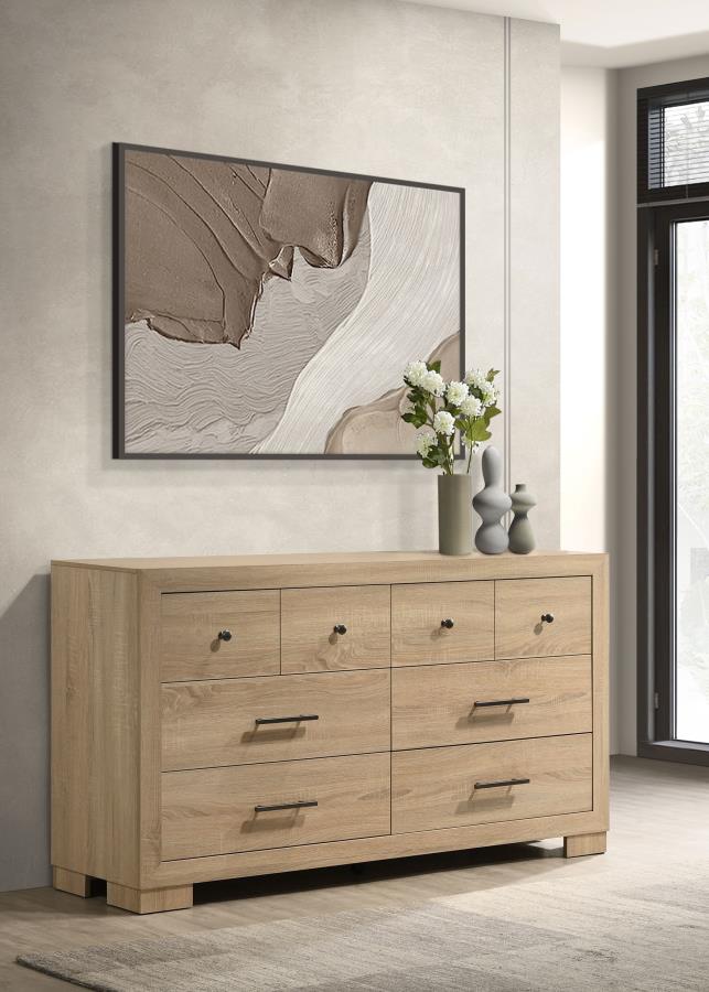 Arielle 6-drawer Bedroom Dresser Cabinet Light Oak - 223113
