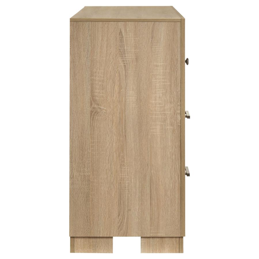 Arielle 6-drawer Bedroom Dresser Cabinet Light Oak - 223113