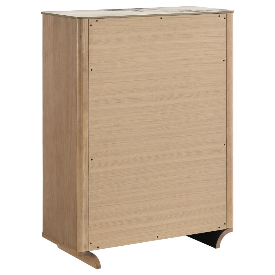 Leanne 5-piece Queen Bedroom Set Light Oak - 223131Q-S5