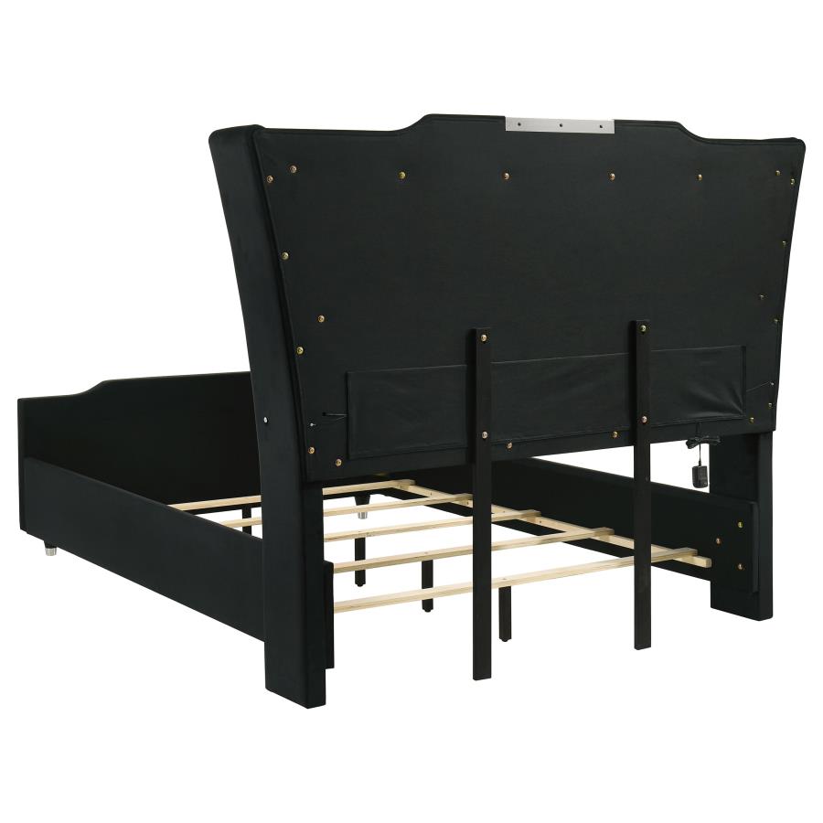 Lorient 5-piece Queen Bedroom Set Black - 223161Q-S5