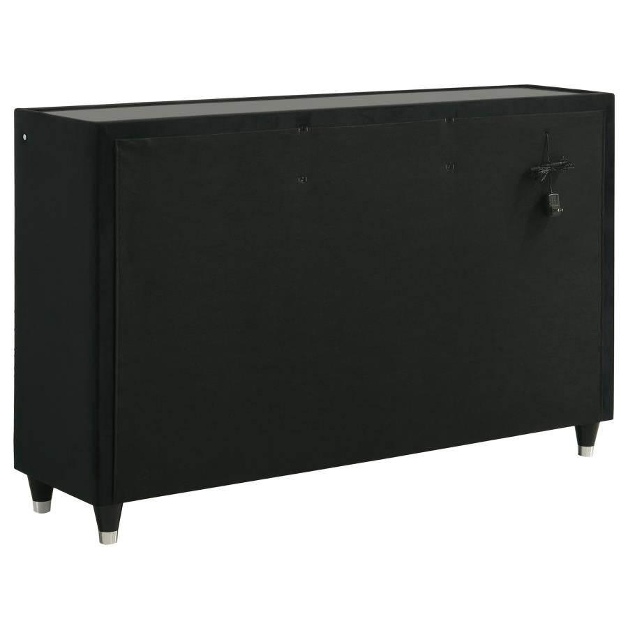 Lorient 5-piece Queen Bedroom Set Black - 223161Q-S5