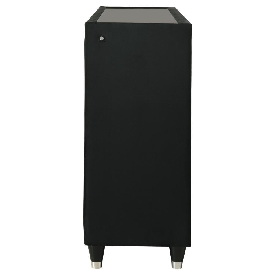 Lorient 8-drawer LED Bedroom Dresser Cabinet Black - 223163