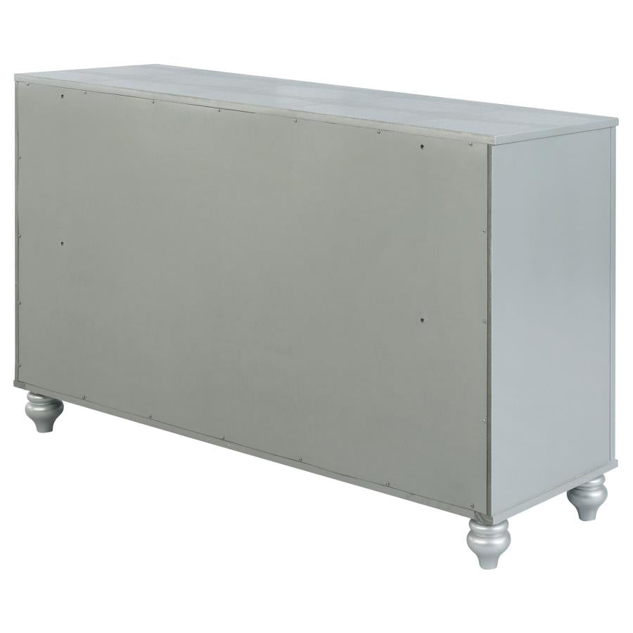 Gunnison 6-drawer Dresser Silver Metallic - 223213