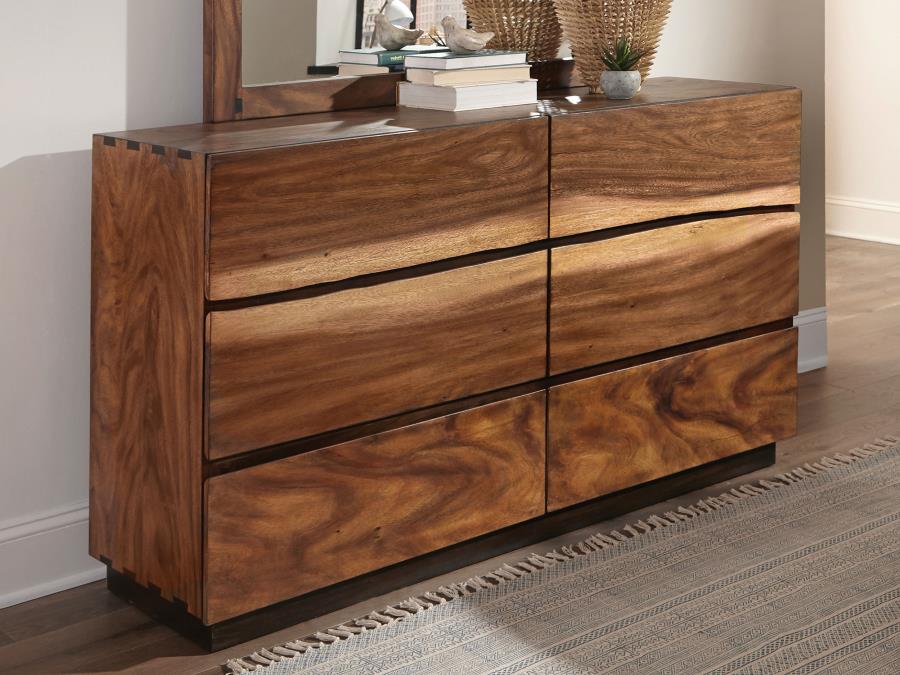 Winslow 6-drawer Dresser Smokey Walnut - 223253