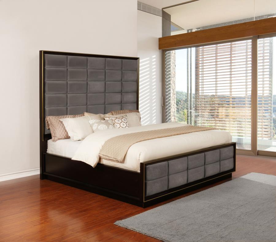 Durango 77-inch Queen Panel Bed Smoked Peppercorn - 223261Q
