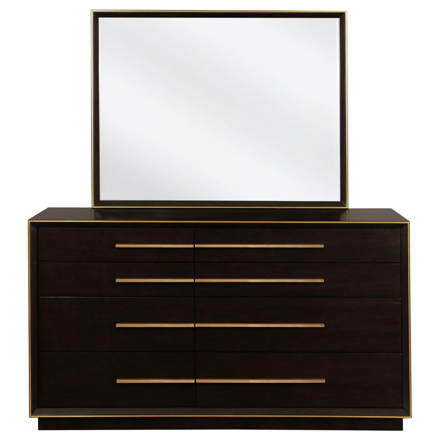 Durango 8-drawer Dresser with Mirror Smoked Peppercorn - 223263M