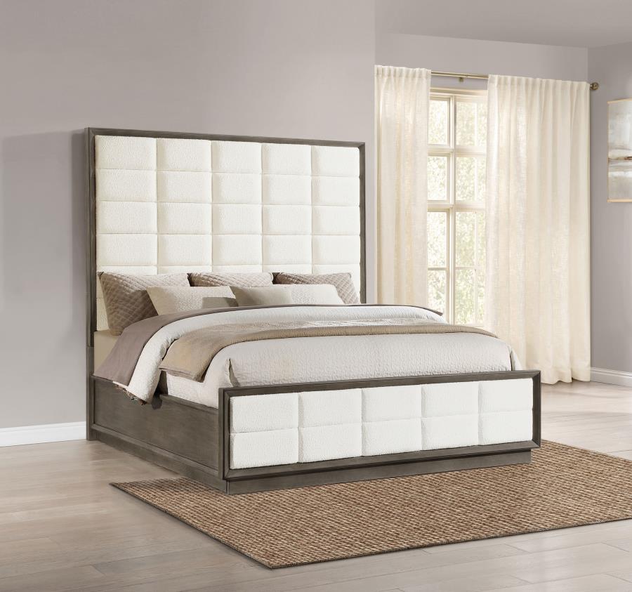Durango 80-inch Eastern King Panel Bed Taupe Oak - 223271KE