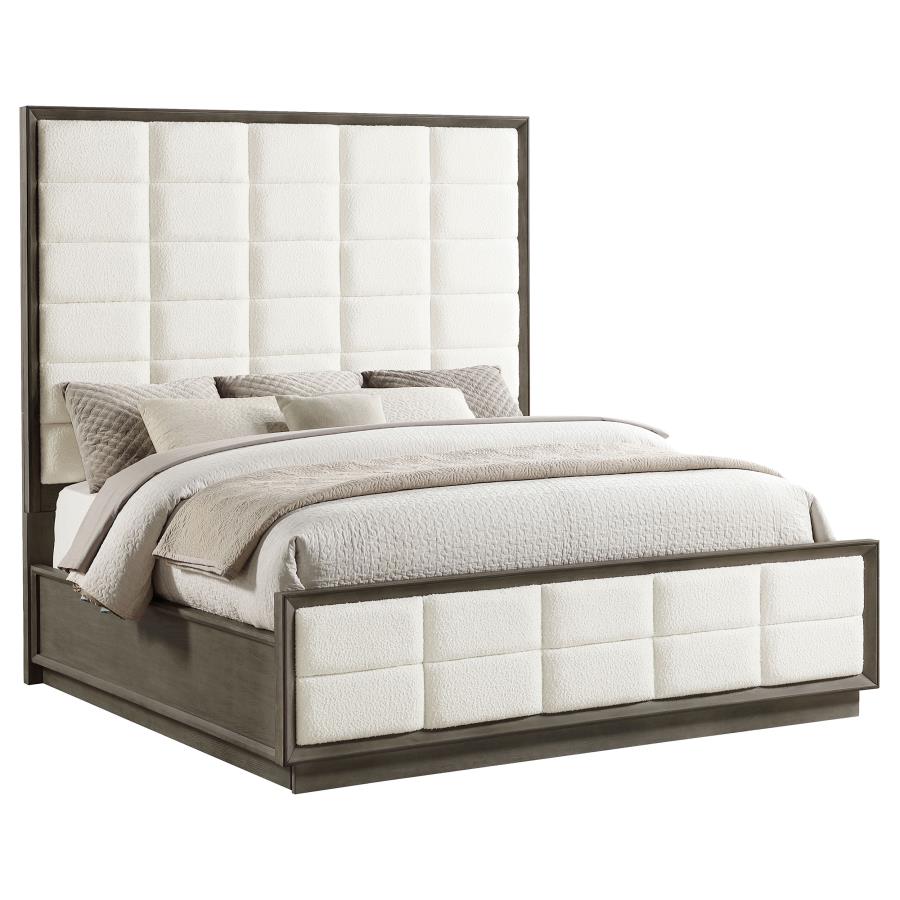 Durango 80-inch Eastern King Panel Bed Taupe Oak - 223271KE
