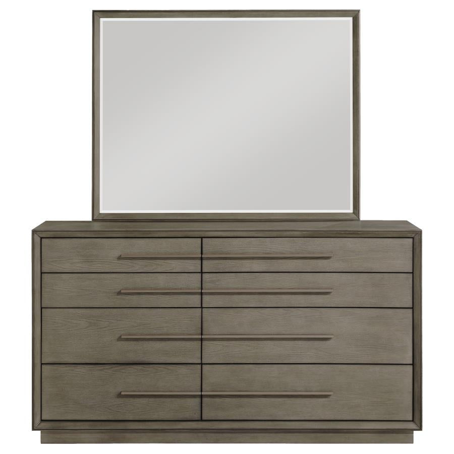 Durango 8-drawer Dresser and Mirror Taupe Oak - 223273M