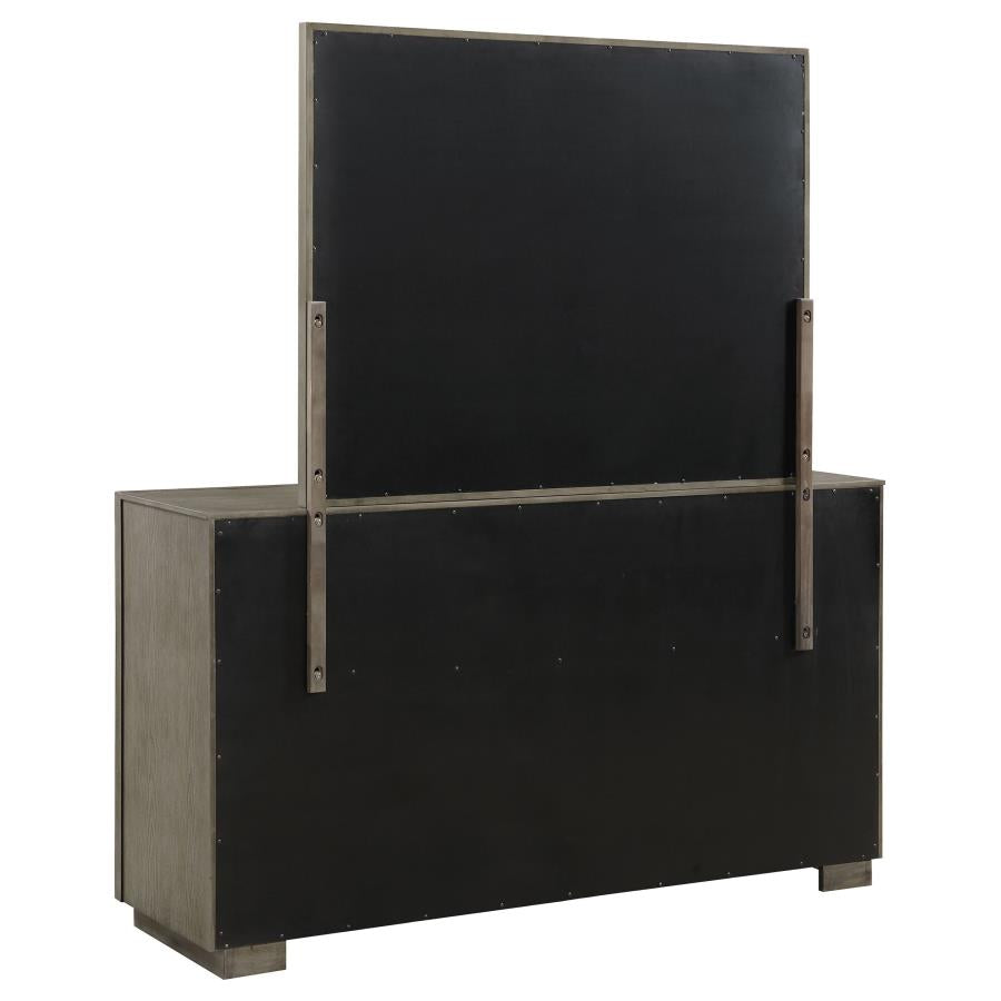 Durango 8-drawer Dresser and Mirror Taupe Oak - 223273M