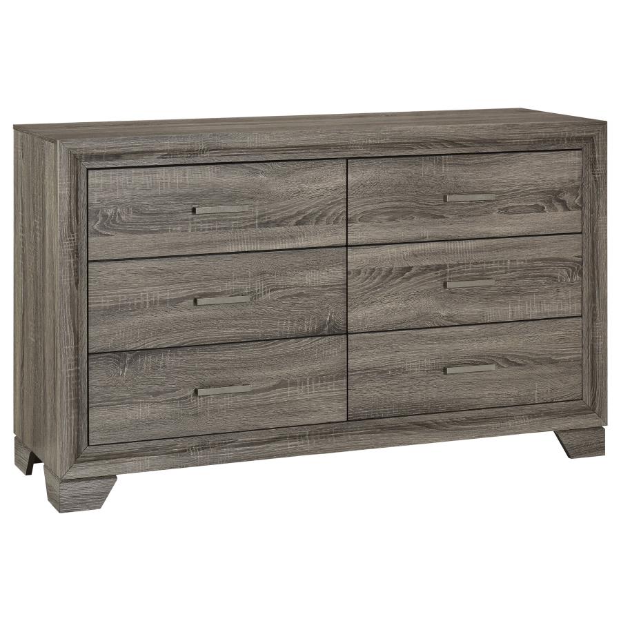 Wright 5-piece California King Bedroom Set Brown Oak - 223341KW-S5