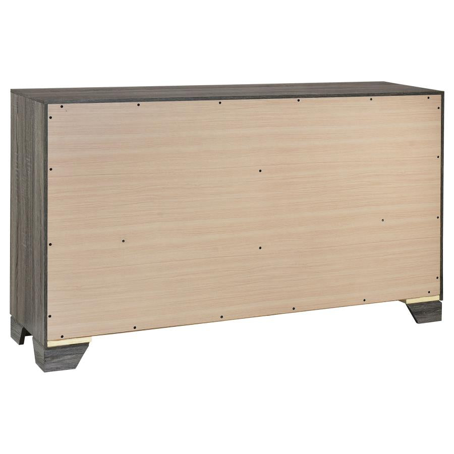 Wright 5-piece California King Bedroom Set Brown Oak - 223341KW-S5