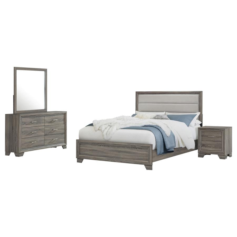 Wright 4-piece Queen Bedroom Set Brown Oak - 223341Q-S4
