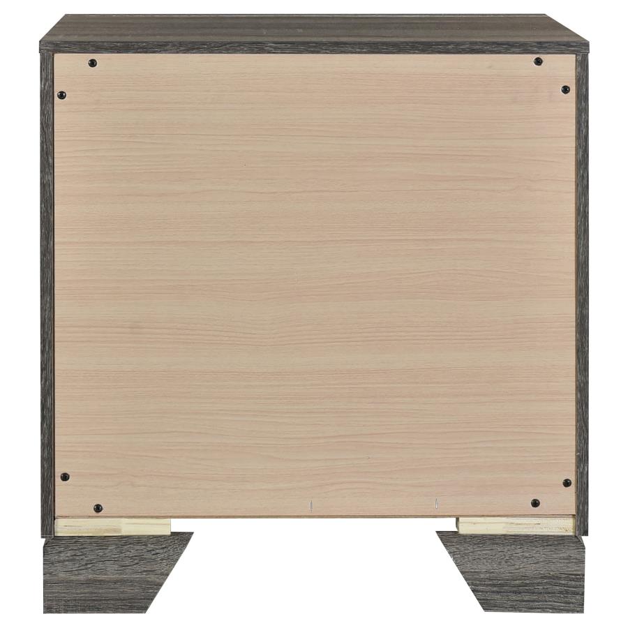 Wright 2-drawer Nightstand Bedside Table Brown Oak - 223342
