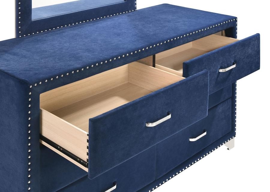Melody 5-piece California King Bedroom Set Pacific Blue - 223371KW-S5