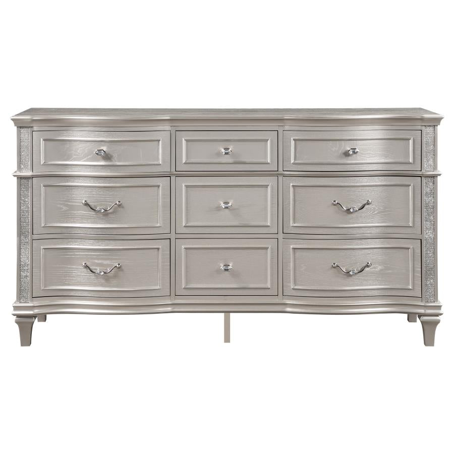 Evangeline 9-drawer Dresser Silver Oak - 223393