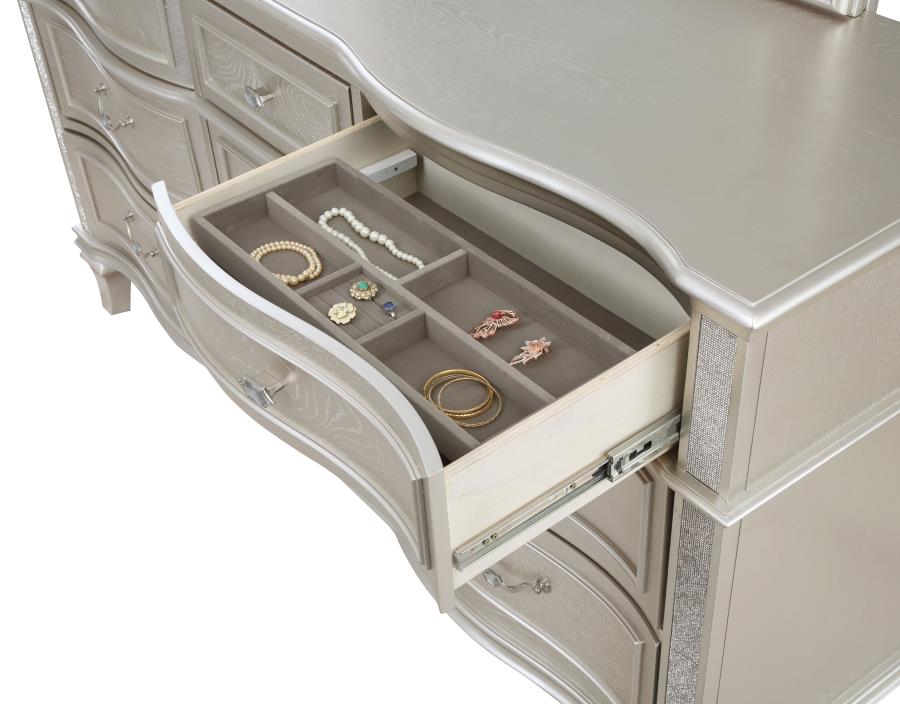 Evangeline 9-drawer Dresser Silver Oak - 223393