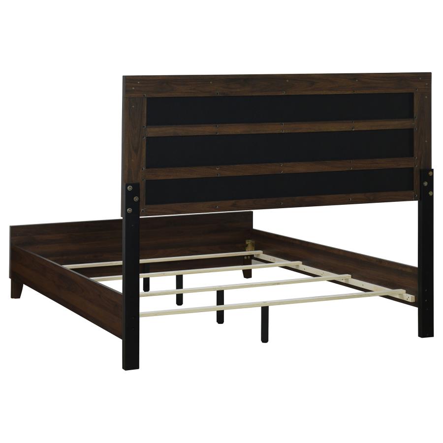 Welsley 5-piece Eastern King Bedroom Set Walnut - 223441KE-S5