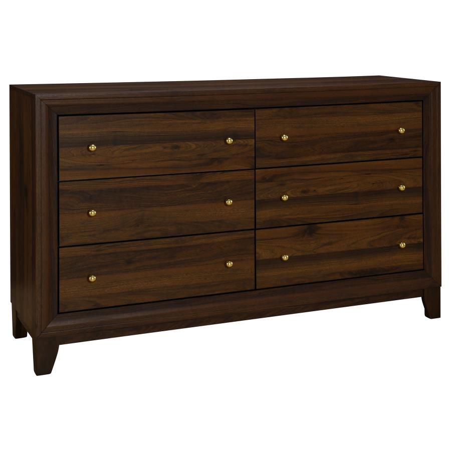 Welsley 4-piece California King Bedroom Set Walnut - 223441KW-S4