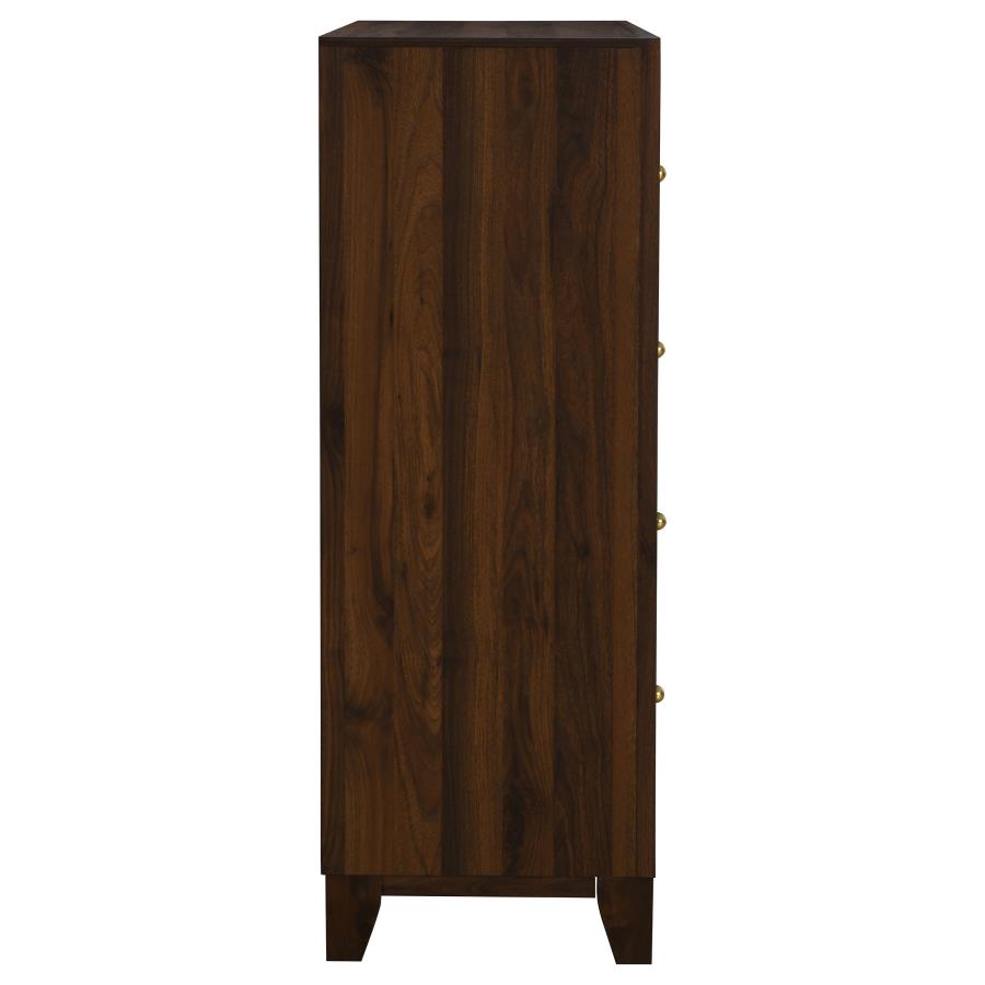 Welsley 4-drawer Chest of Drawers Walnut - 223445