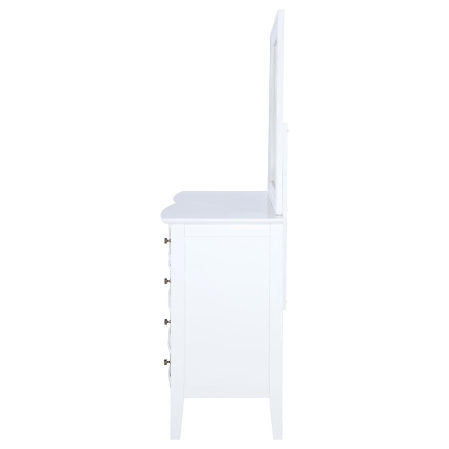 Bexhill 10-drawer Dresser and Mirror White - 223473M