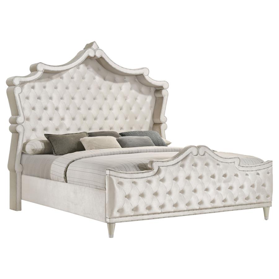Antonella 4-piece California King Bedroom Set Ivory - 223521KW-S4
