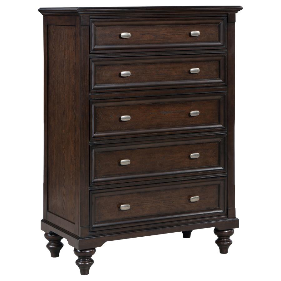 Andover 5-piece Eastern King Bedroom Set Dark Oak - 223631KE-S5