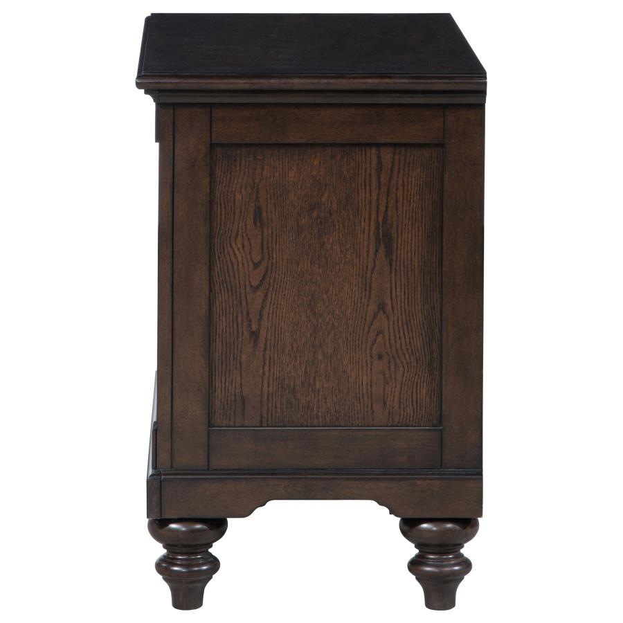 Andover 1-drawer Nightstand Bedside Table Dark Oak - 223632