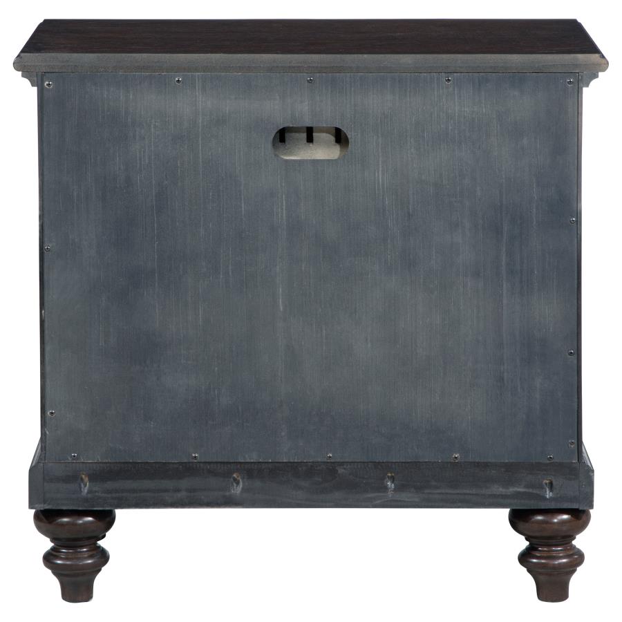 Andover 1-drawer Nightstand Bedside Table Dark Oak - 223632