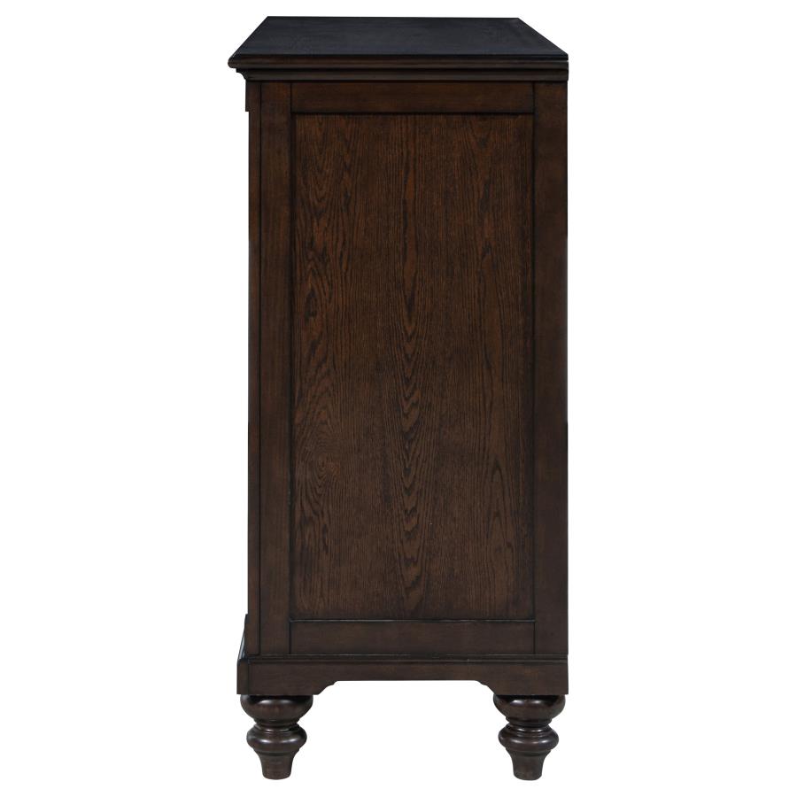 Andover 8-drawer Dresser Cabinet Dark Oak - 223633