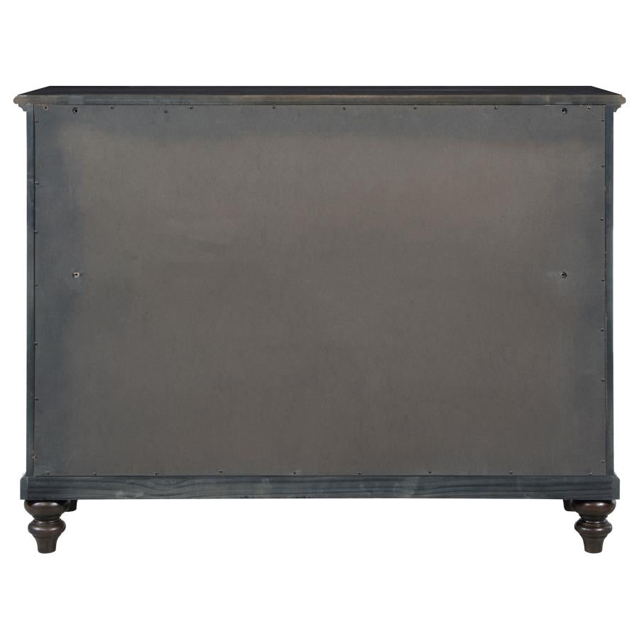 Andover 8-drawer Dresser Cabinet Dark Oak - 223633