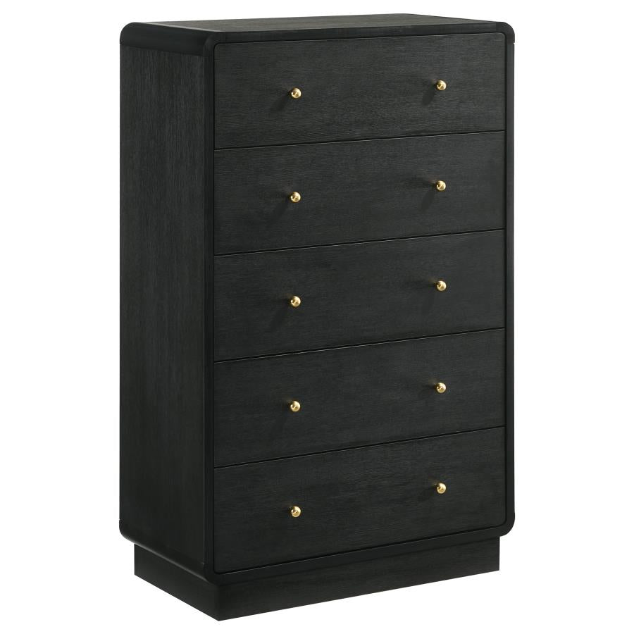 Cavelle 5-piece Full Bedroom Set Black - 223661F-S5