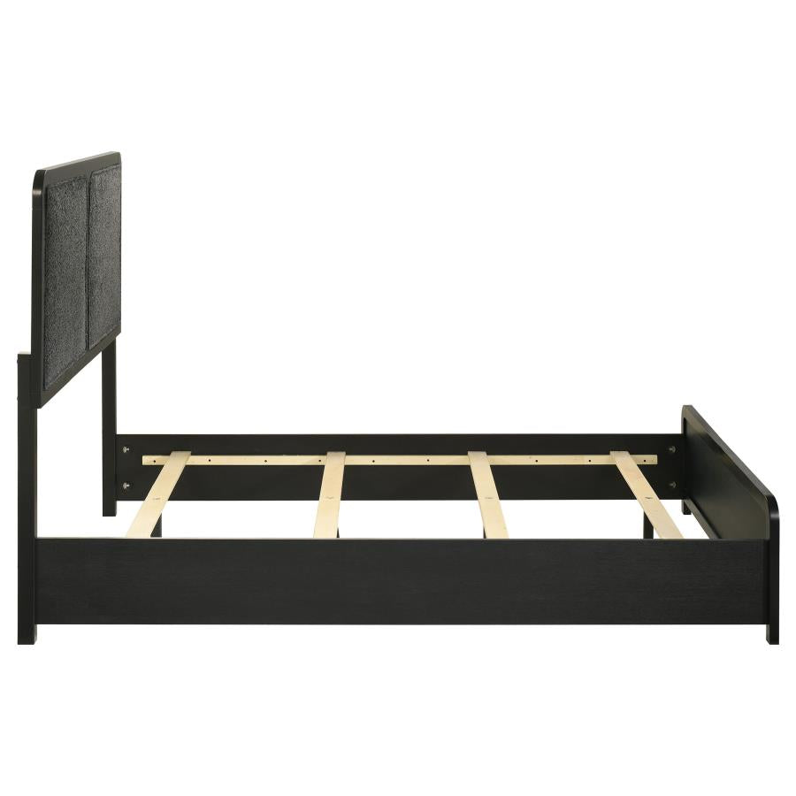 Cavelle 51-inch Upholstered Full Panel Bed Black - 223661F