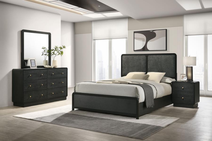 Cavelle 4-piece Eastern King Bedroom Set Black - 223661KE-S4