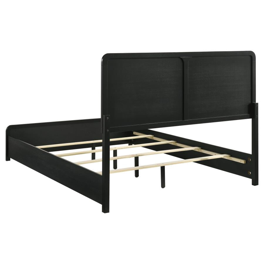 Cavelle 51-inch Upholstered Queen Bed Black - 223661Q