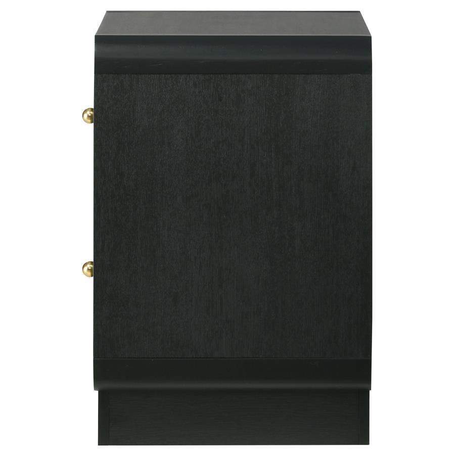 Cavelle 2-drawer Nightstand Bedside Table Black - 223662
