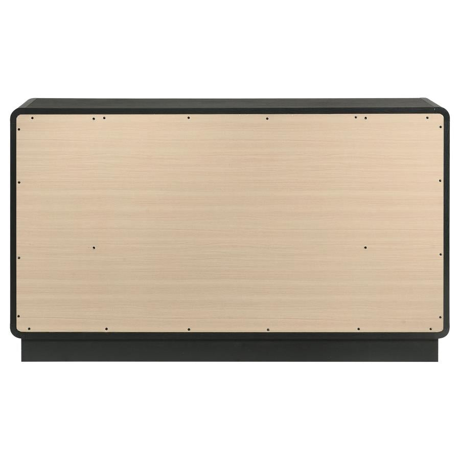 Cavelle 6-drawer Dresser Cabinet Black - 223663