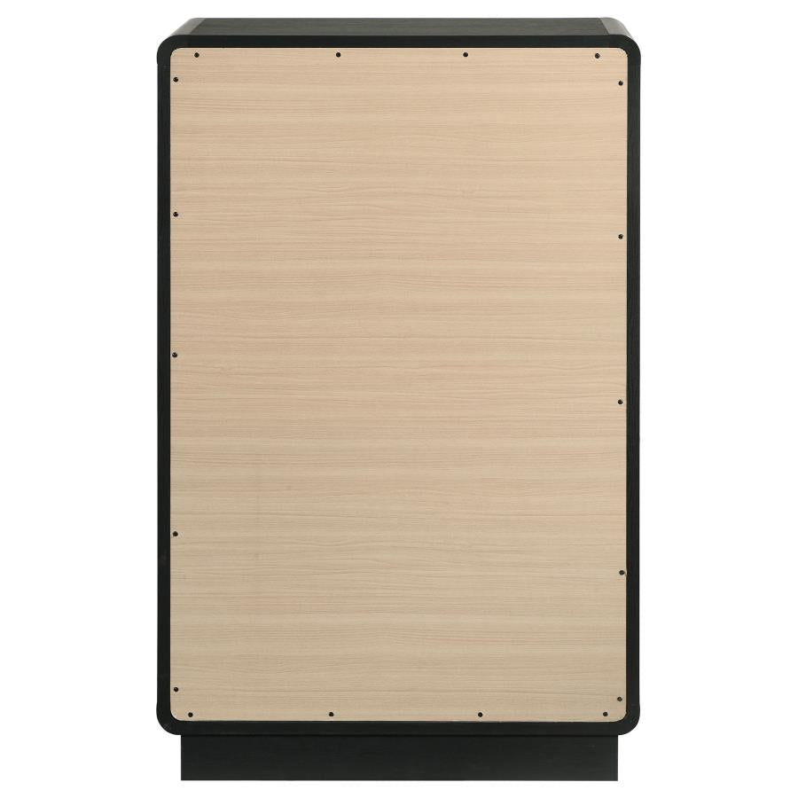 Cavelle 5-drawer Chest of Drawers Black - 223665