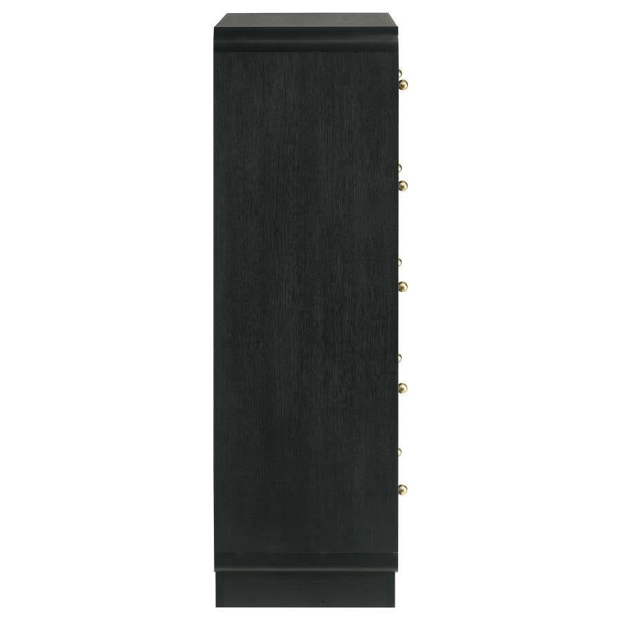 Cavelle 5-drawer Chest of Drawers Black - 223665