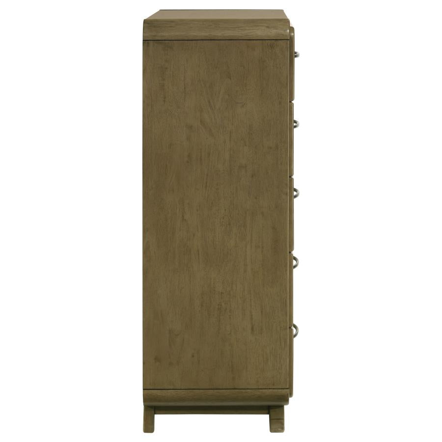 Amsbury 5-drawer Chest of Drawers Nutmeg - 224275