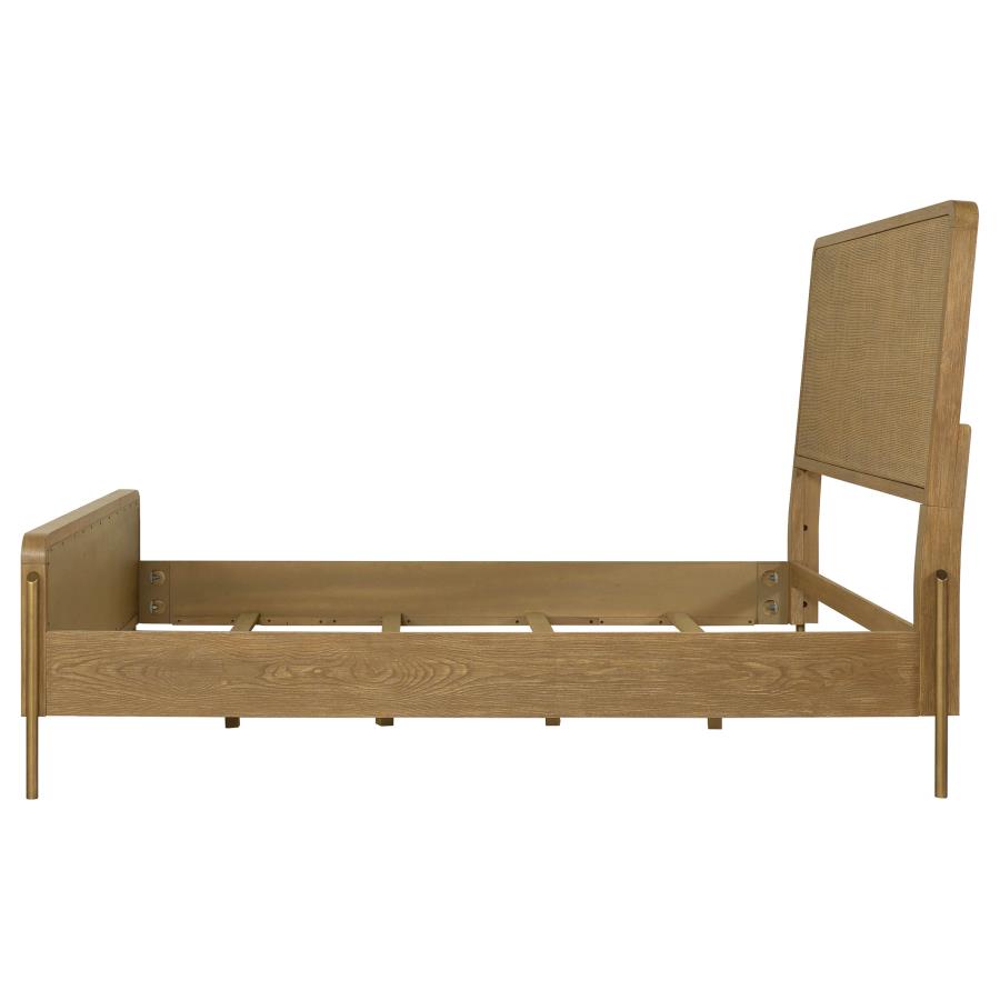 Arini Rattan California King Panel Bed Sand Wash and Natural - 224300KW