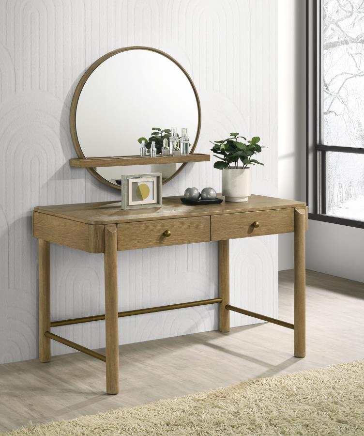 Arini 2-drawer Vanity Desk Makeup Table Sand Wash - 224307